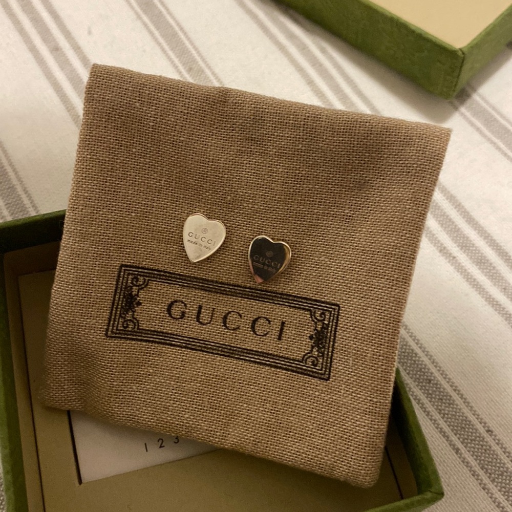 Gucci trademark stud earrings